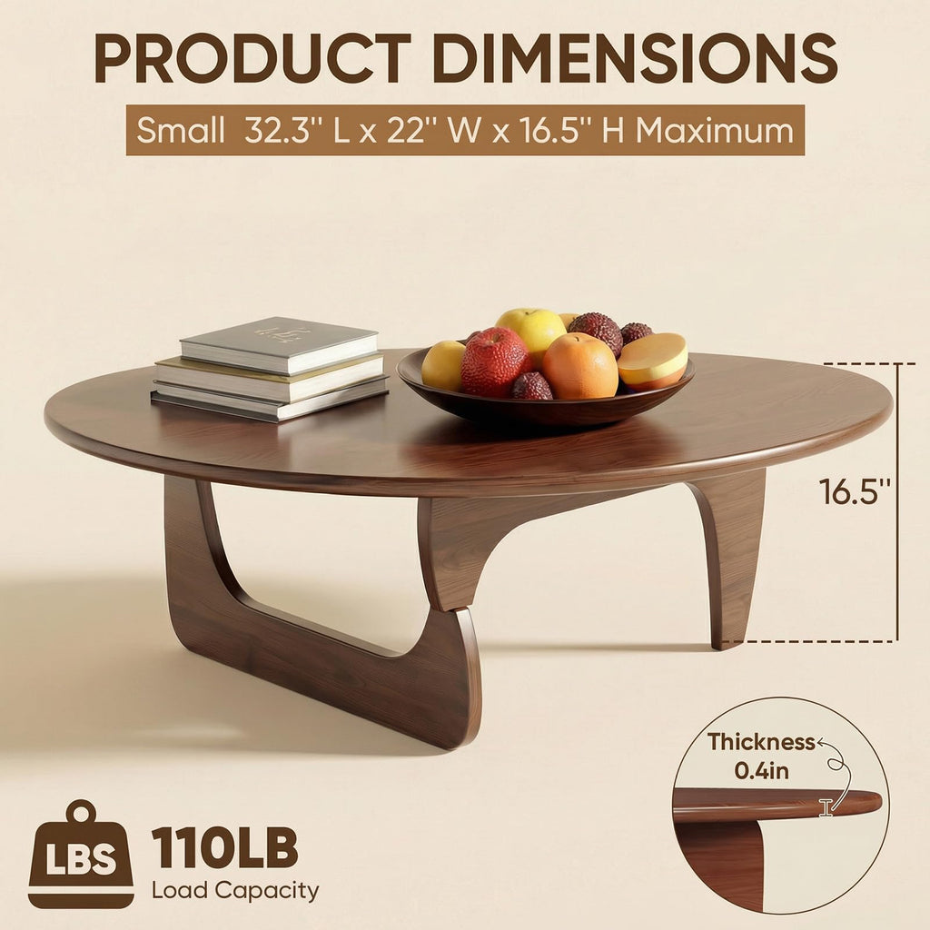 Small Mid Century Walnut Coffee Table C7151