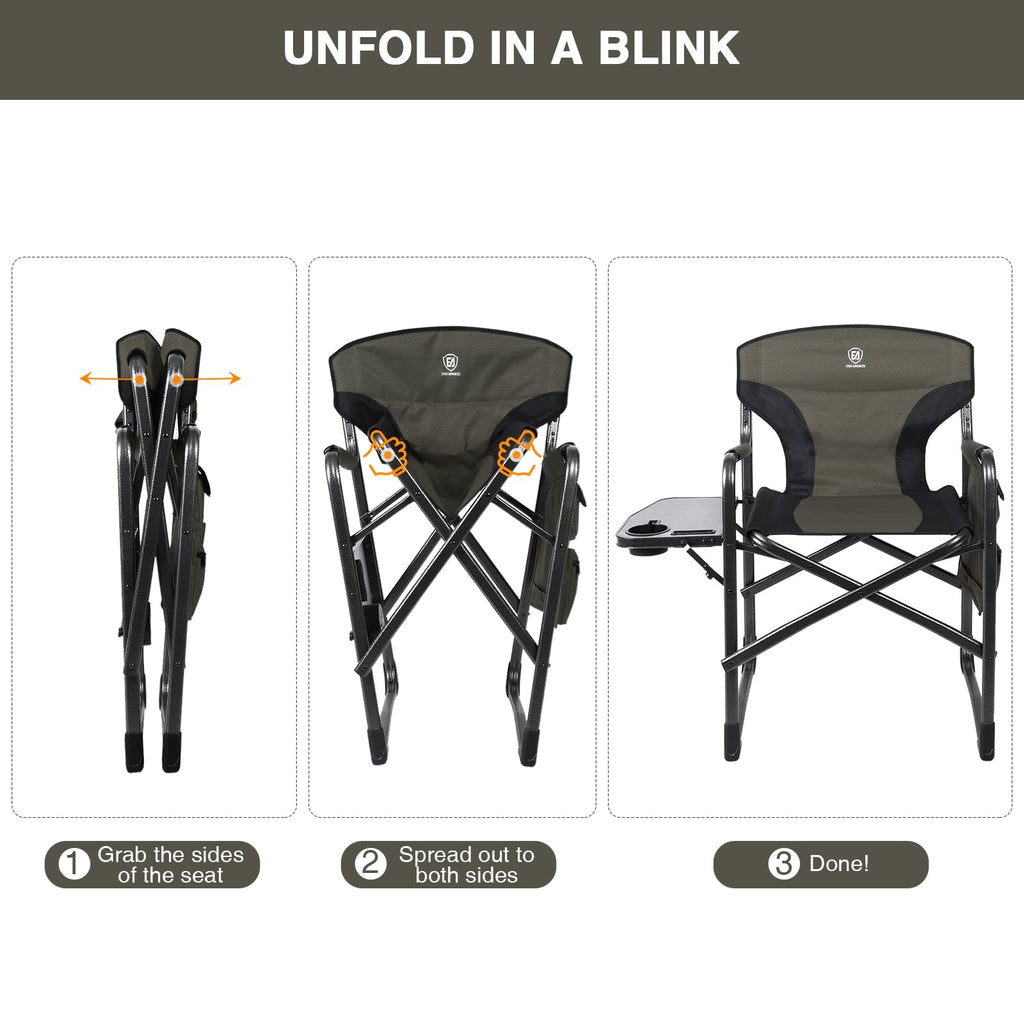 Lightweight Aluminum Director Camping Chair A934