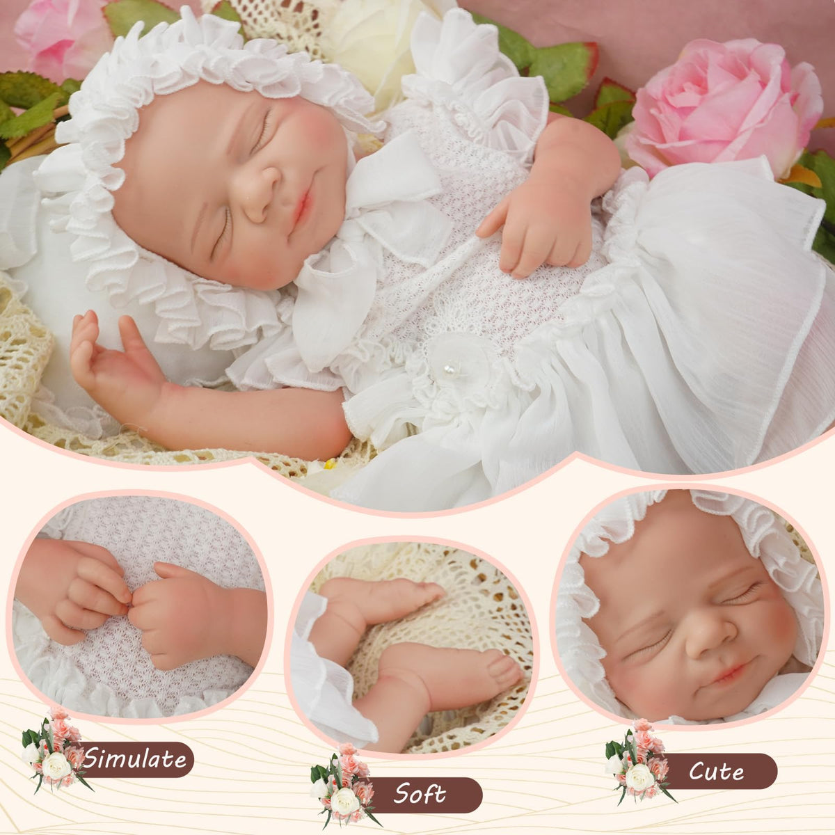 20 Inch Full Silicone Baby Doll O514