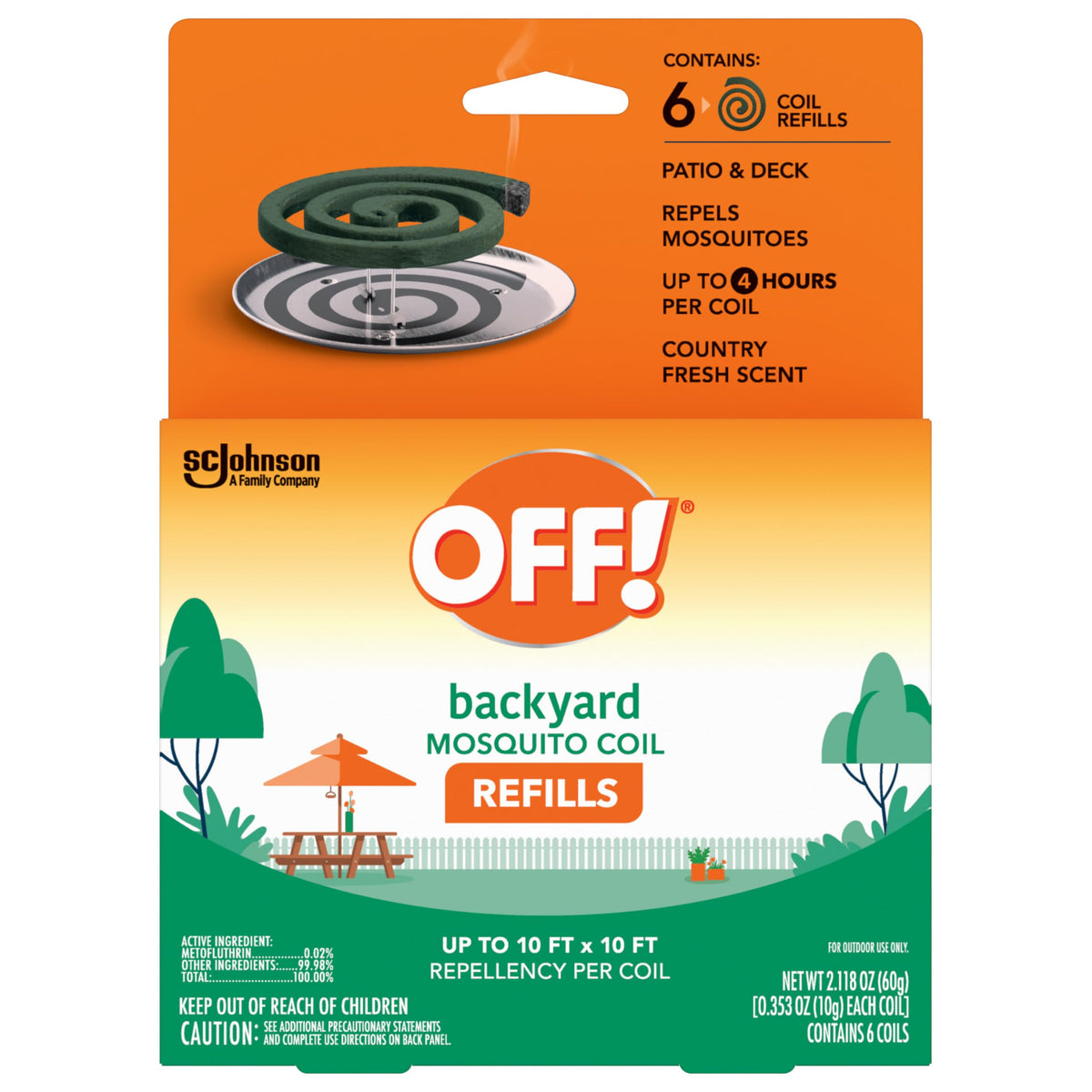 Mosquito Coil Refills 6 Count (Pack of 6) C417730