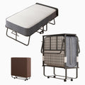 Folding Bed with 4 Lockable Wheels S752