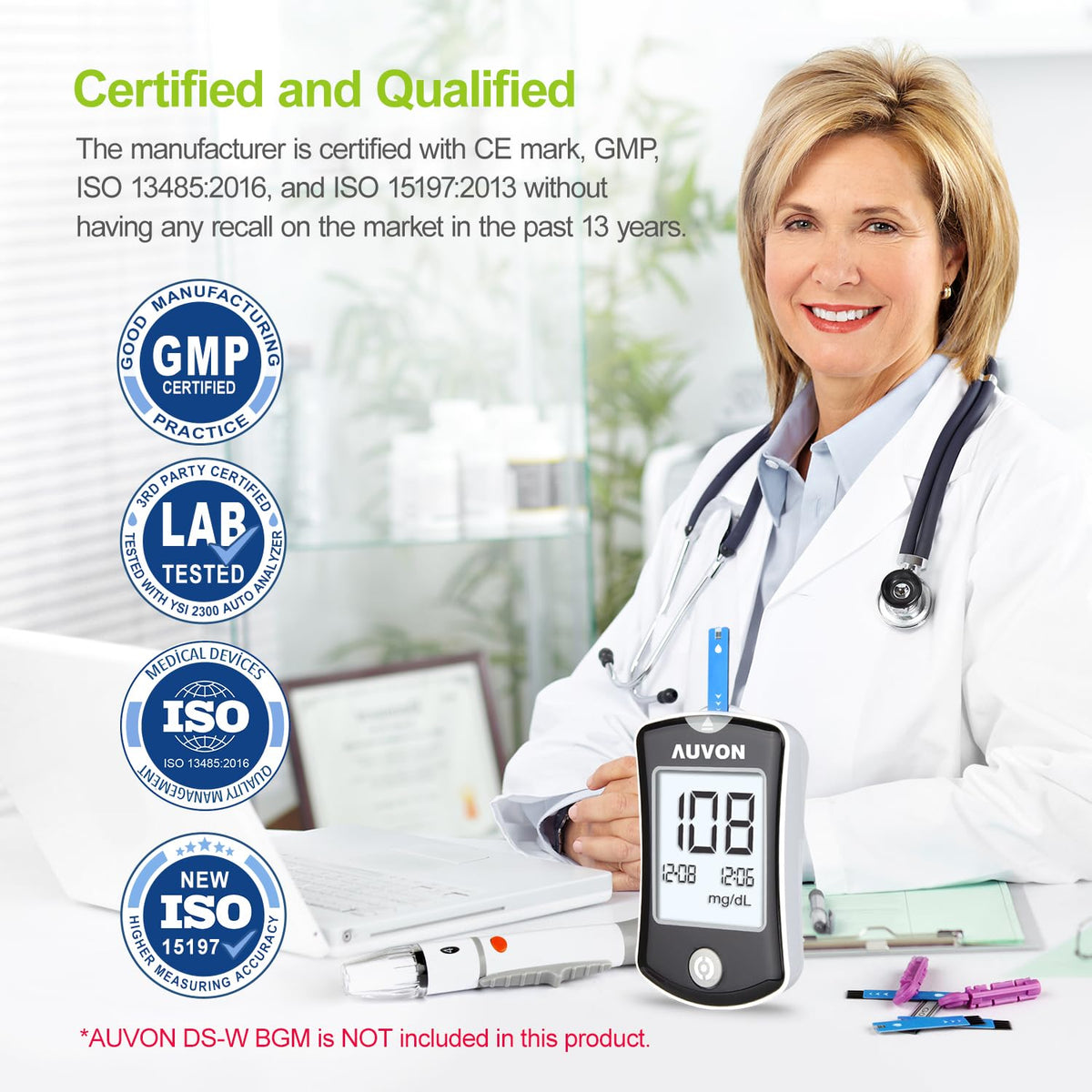 Blood Glucose Test Strips 300 Count Q5796