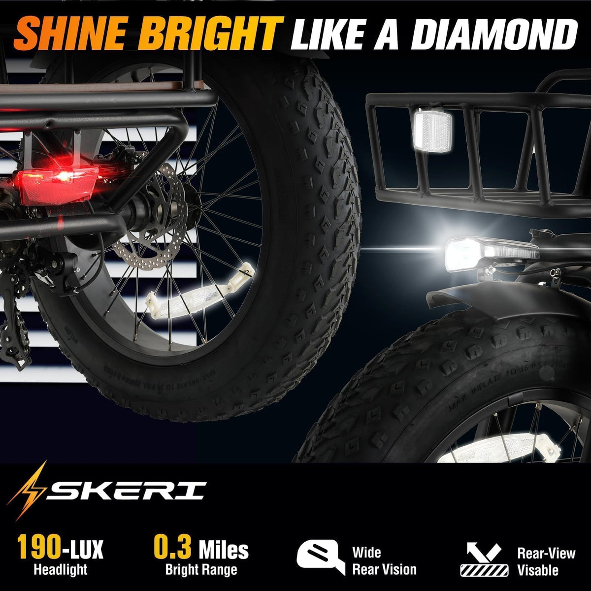 750W Folding Fat Tire Electric Tricycle A132
