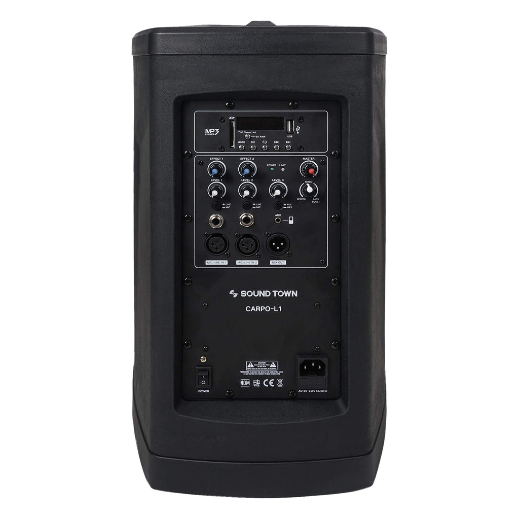Portable Line Array Column PA/DJ System with Sub Bass Module K417