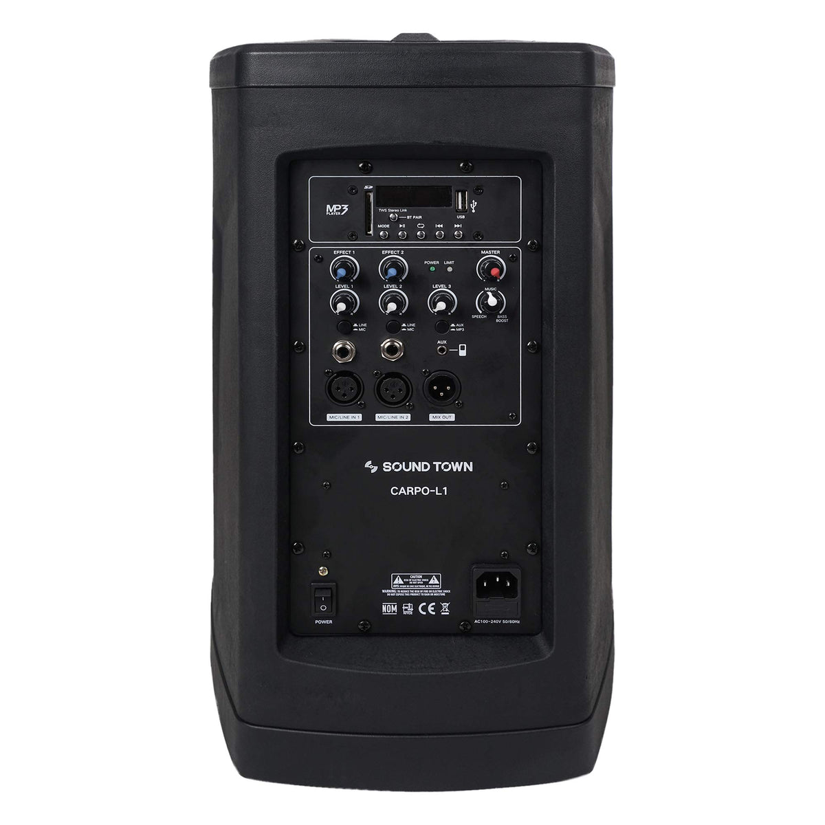 Portable Line Array Column PA/DJ System with Sub Bass Module K417