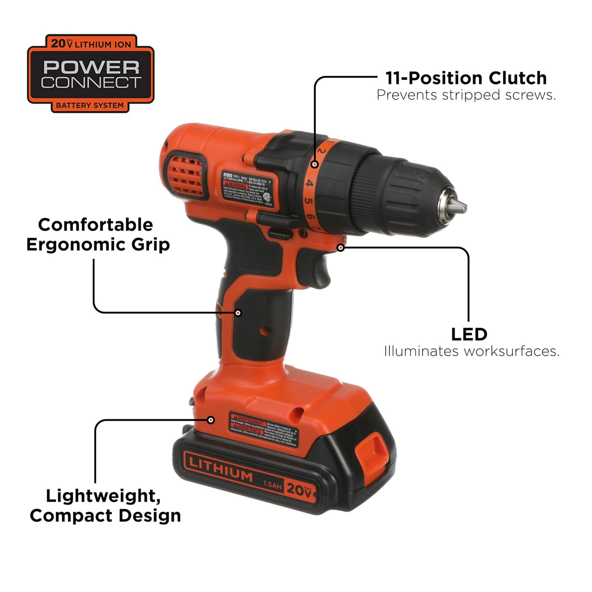 20V MAX Cordless Drill and Driver 3/8 Inch B978