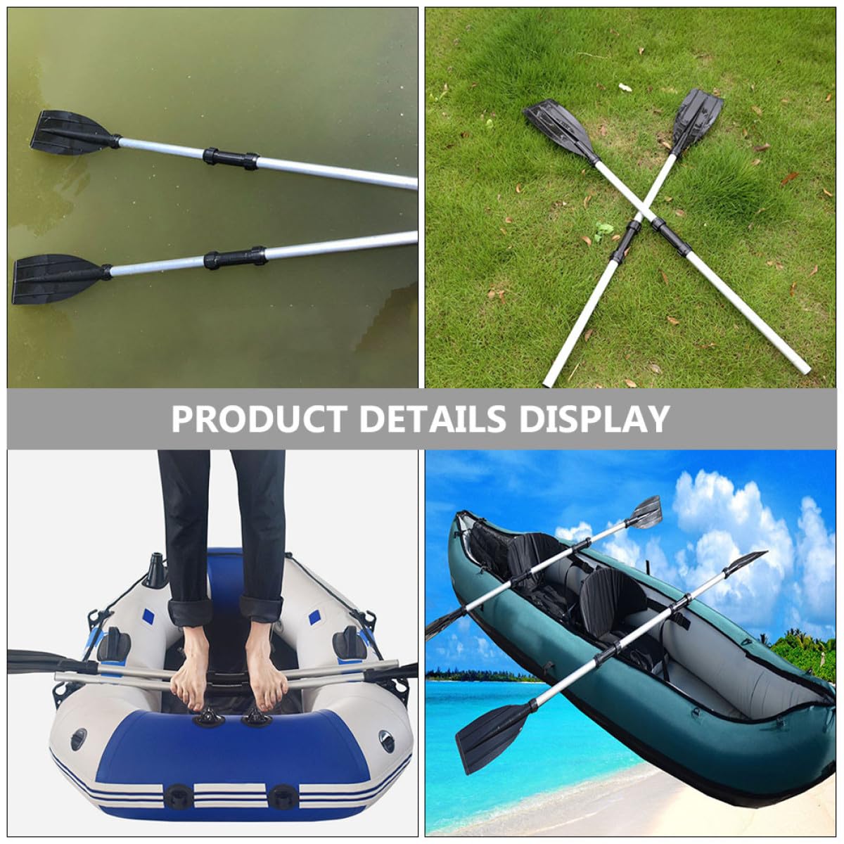 2 Pcs Aluminum Alloy Kayak Paddles W789