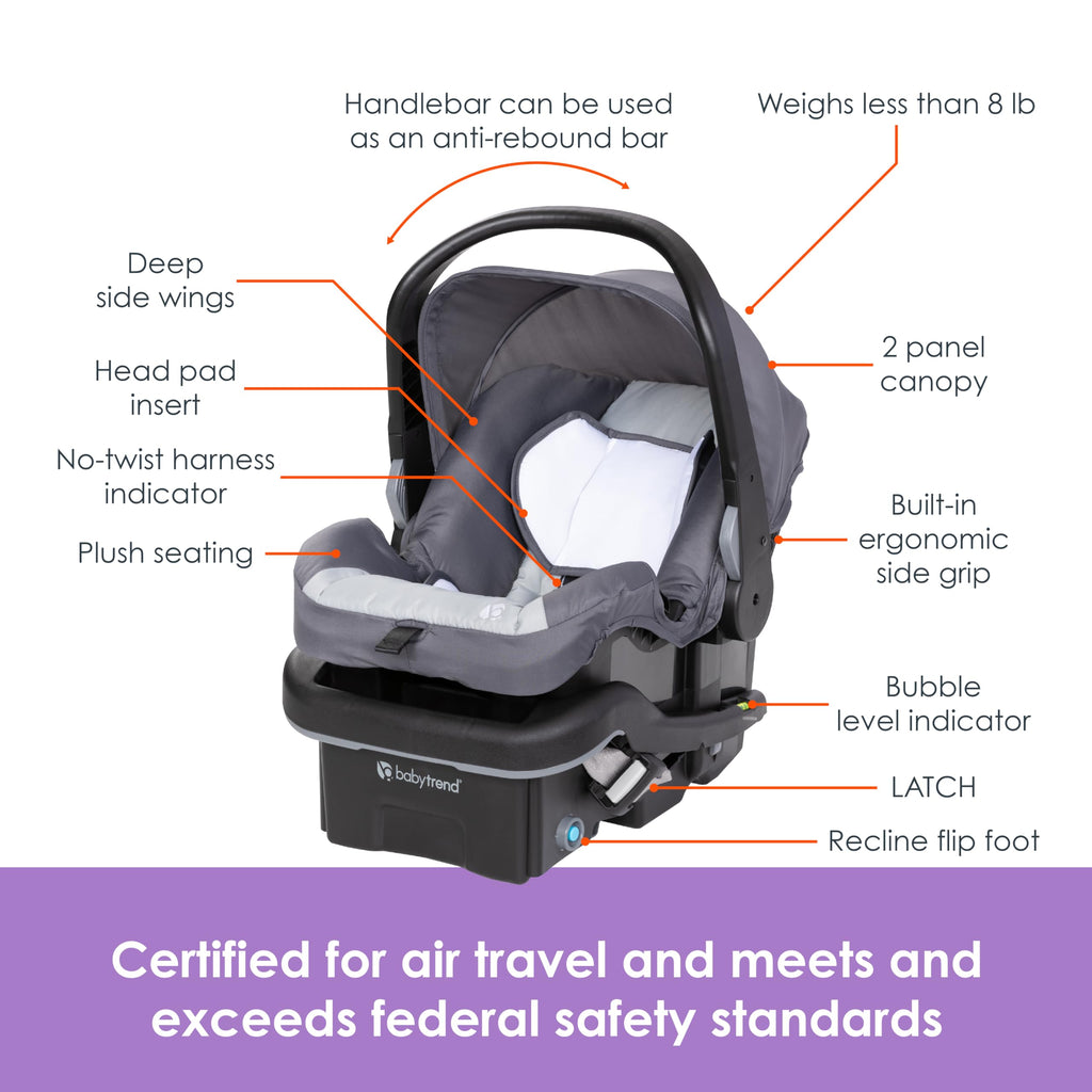 Single to Double Modular Stroller Travel System with Infant Car Seat X384