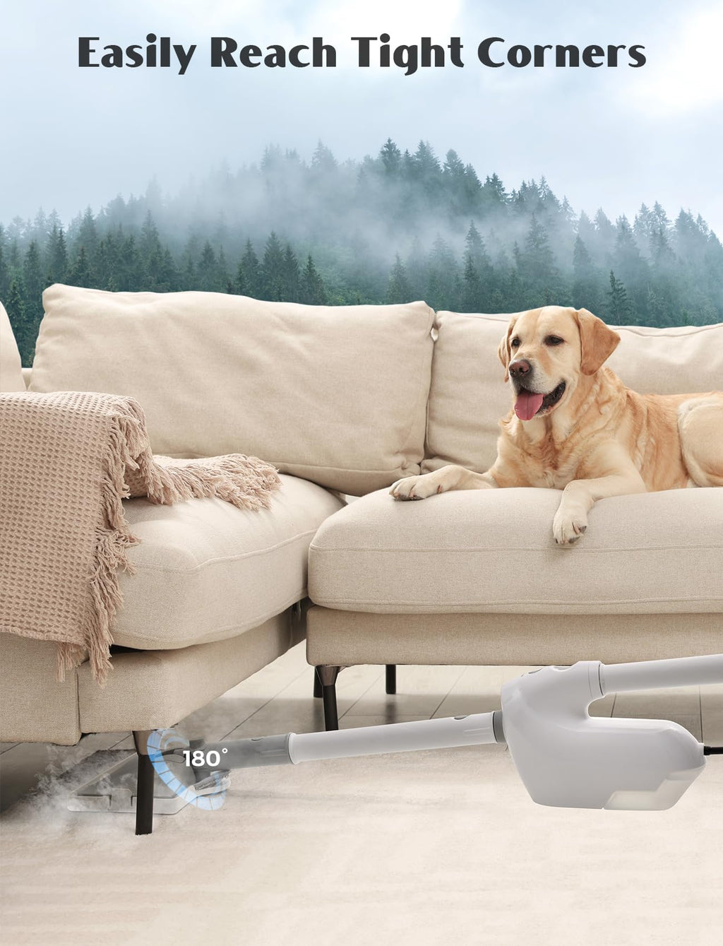 10-in-1 Steam Mop with Detachable Handheld Steamer Y904902