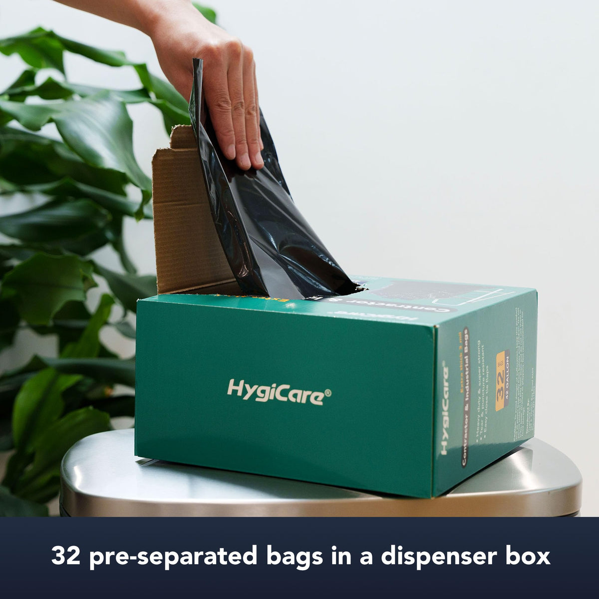 42 Gallon Extra Thick 3MIL Heavy Duty Bags with Tie Flaps, 32 Count Q618