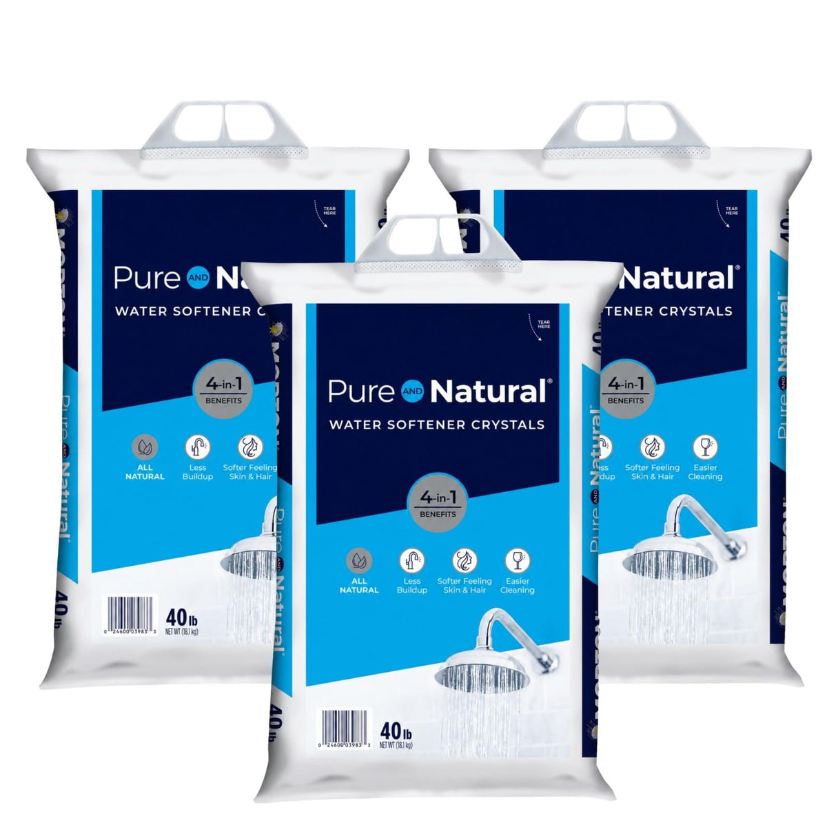 Water Softener Salt Crystals 40 lb 3 Pack A454