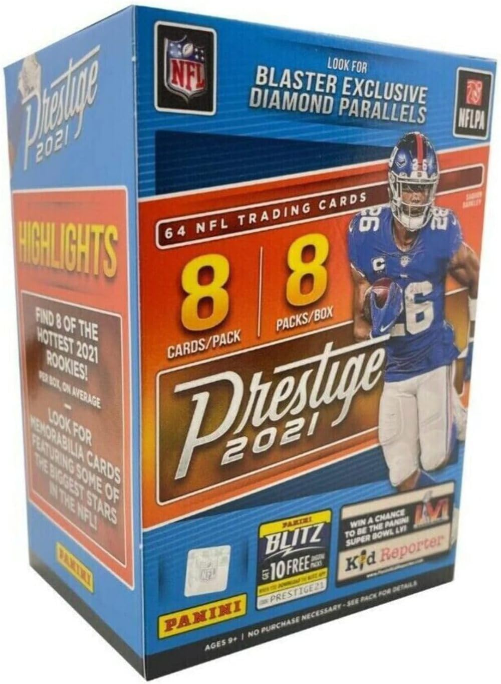 2021 Panini Prestige NFL Football Blaster Box 64 Cards W640