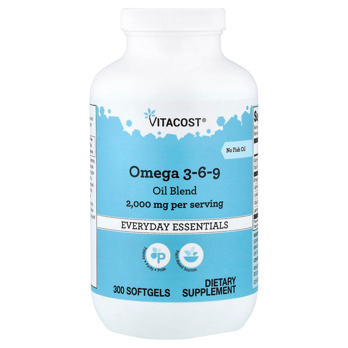 Omega 3-6-9 Oil Blend 300 Softgels 1,000 mg L980
