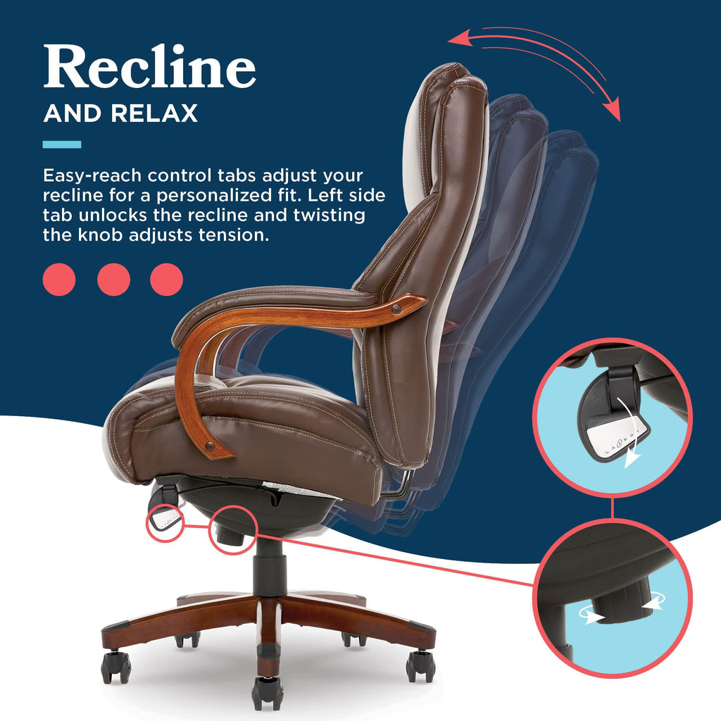 Big and Tall Leather Executive Office Chair A9985