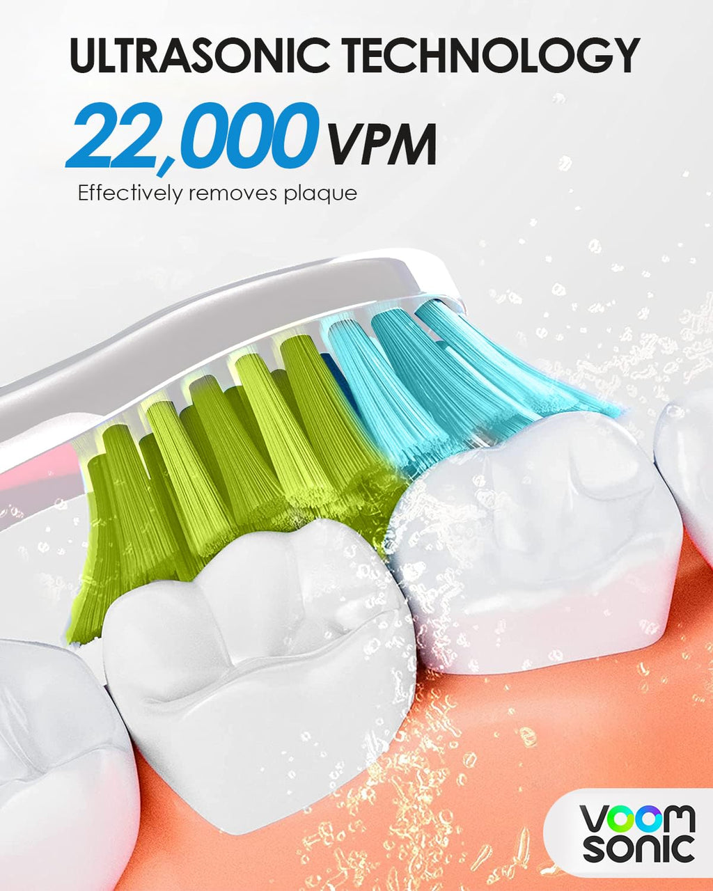 Black Blue 2-Pack Travel Electric Toothbrush D3370