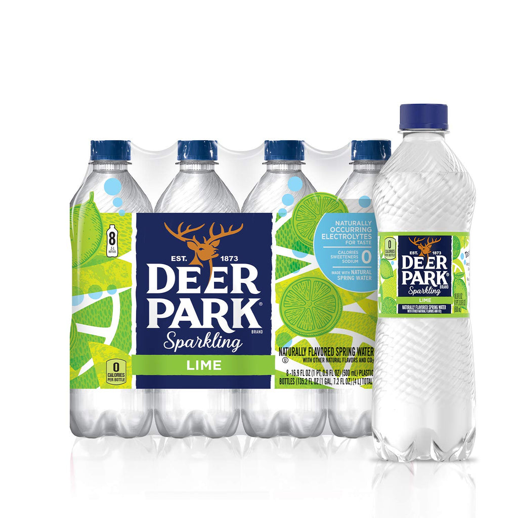 Sparkling Water Zesty Lime 16.9 Fl Oz (Pack of 8) T121