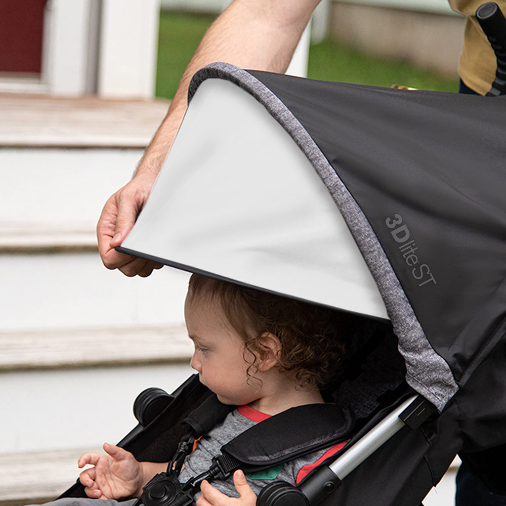 Black & Gray Lightweight Steel Frame Stroller G75376