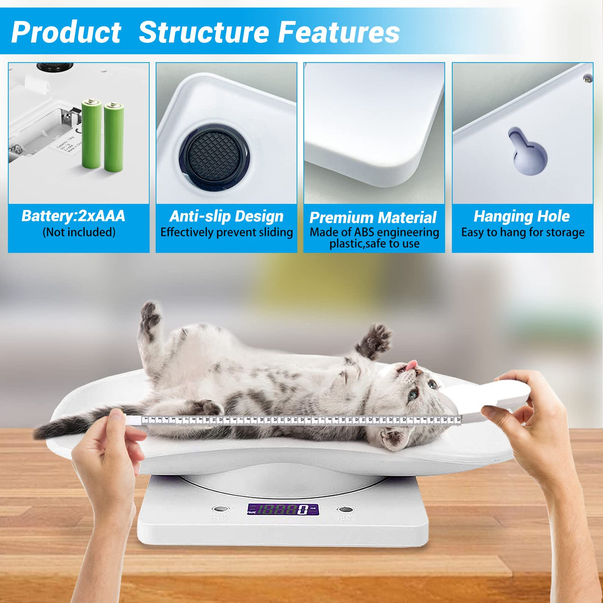Pet Scale 33lb Capacity with Tape Measure X693