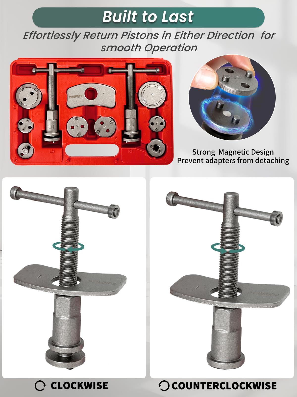 Heavy Duty 24-Piece Brake Caliper Compression Tool Set Q4867