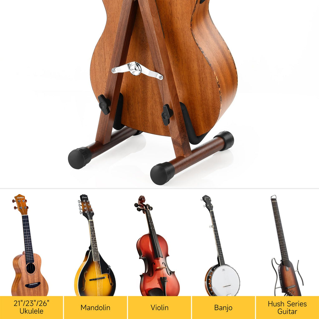 Wood Ukulele Stand Folding Floor Stand Q476044