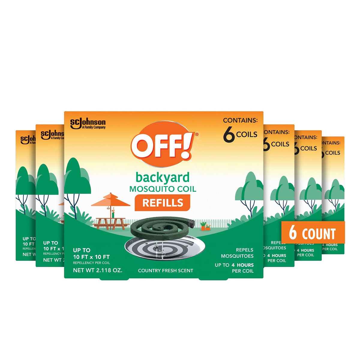 Mosquito Coil Refills 6 Count (Pack of 6) C417730