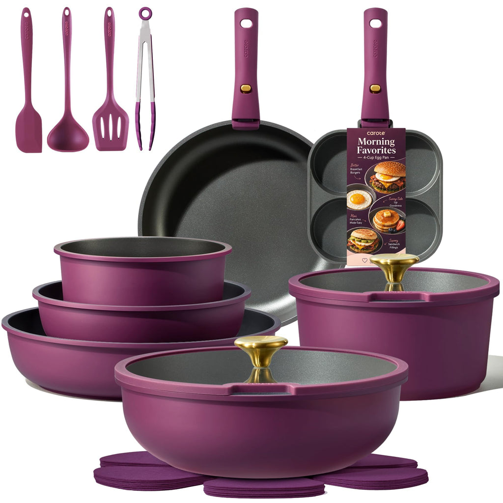 21 Pc Non Stick Cookware Set F348416