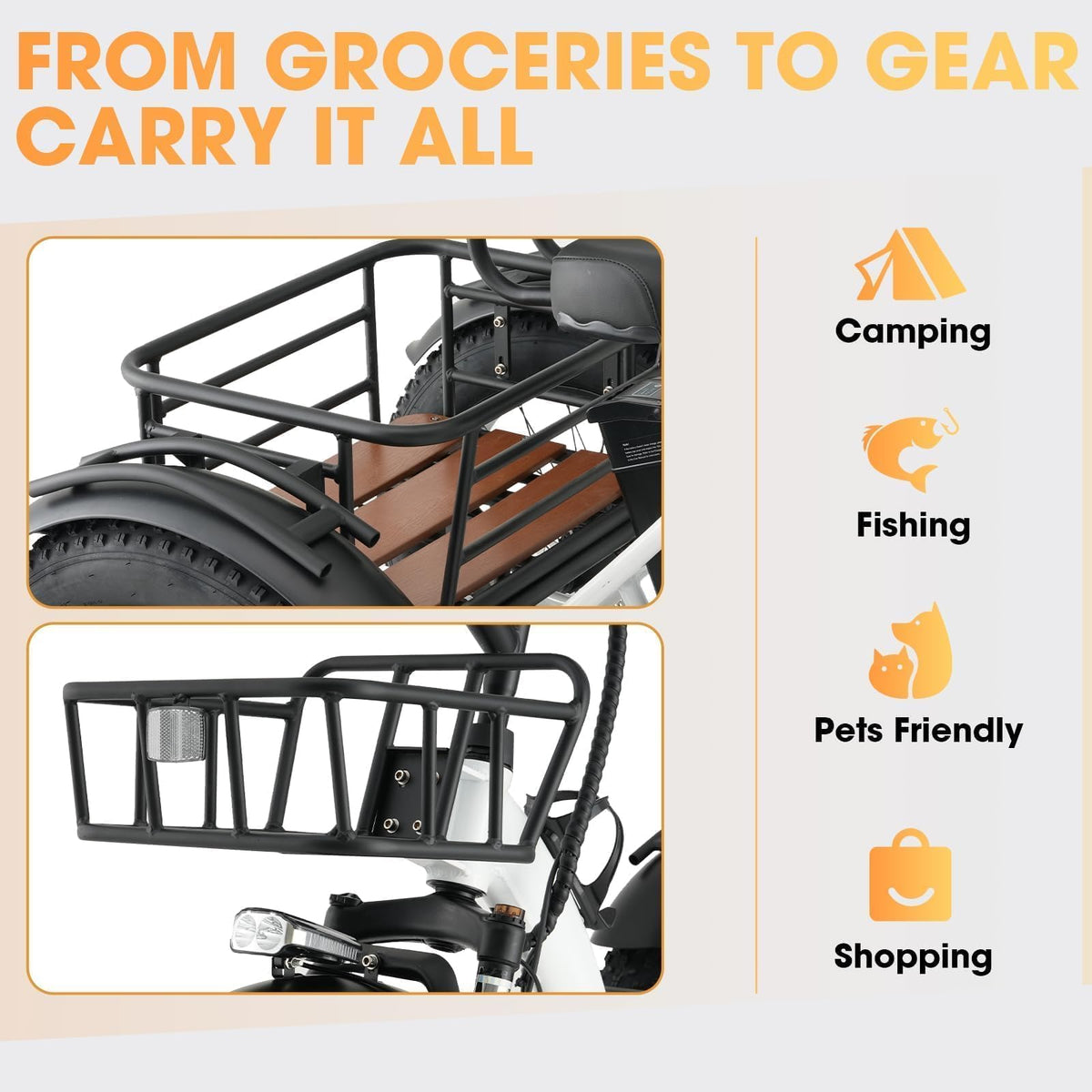 750W Folding Fat Tire Electric Tricycle A132