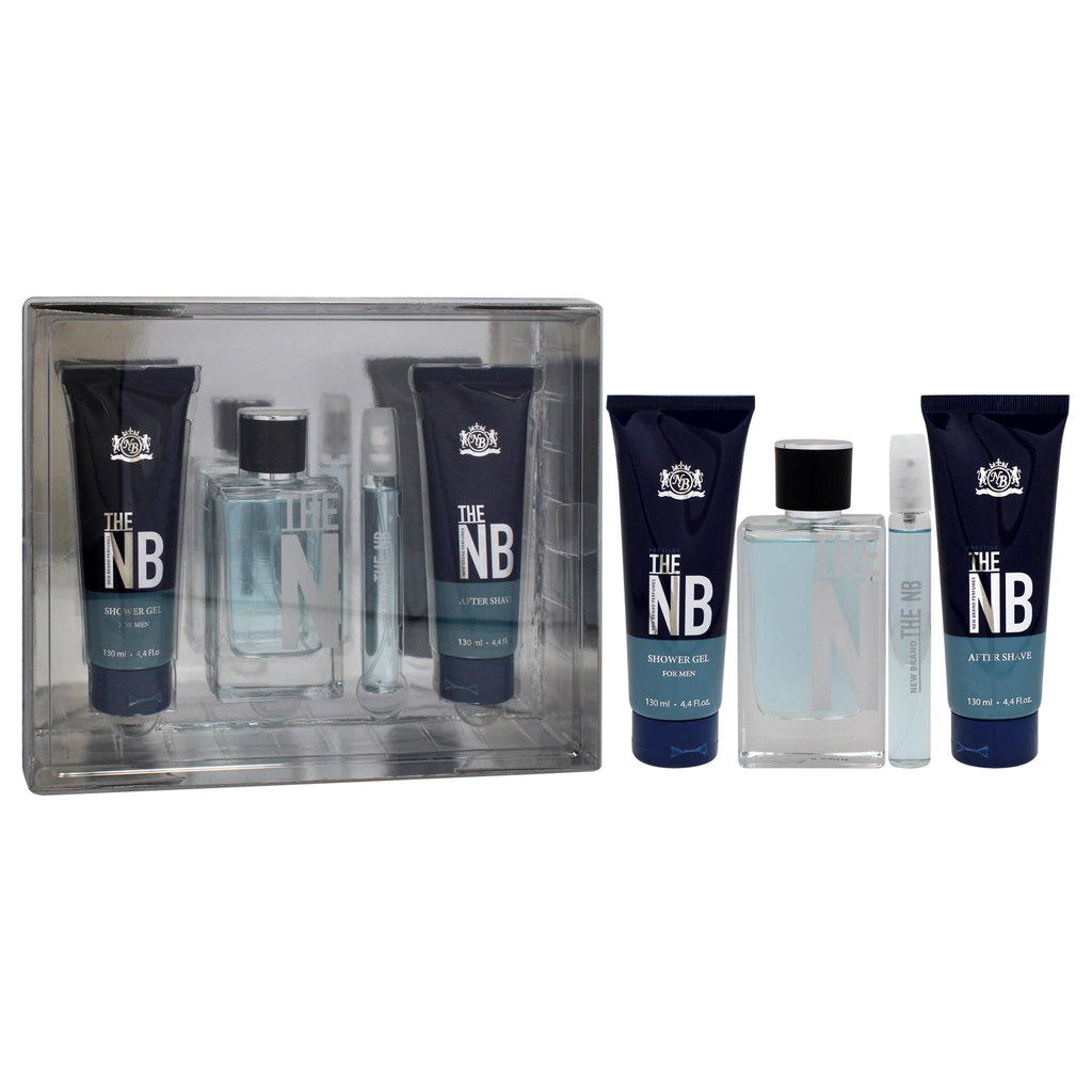 4 Pieces Eau de Toilette Spray Shower Gel After Shave Balm Gift Set B2040