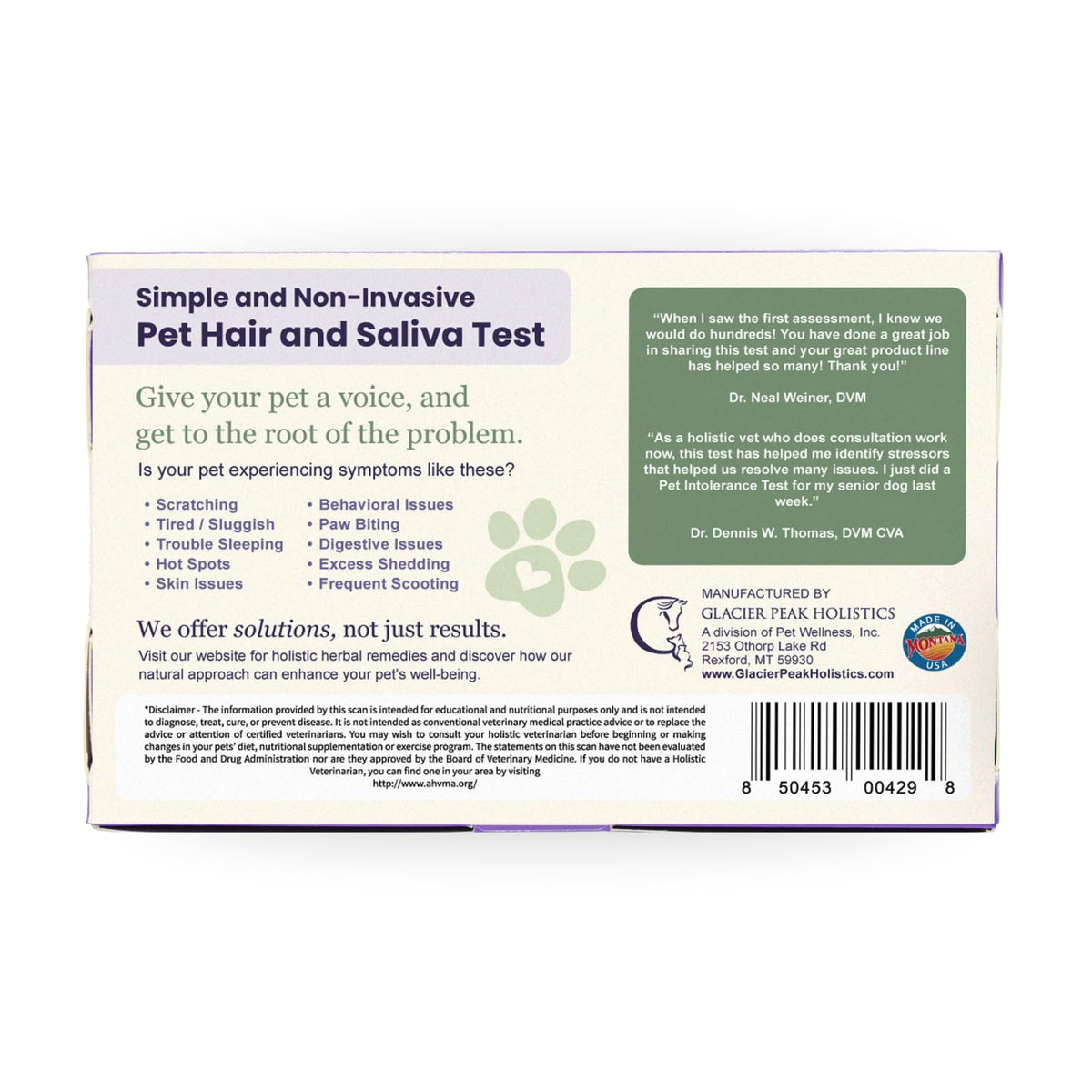 Pet Intolerance Test Dogs & Cats Y736