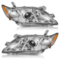 2007-2009 Toyota Camry Headlight Assembly Chrome Housing Clear Lens B810