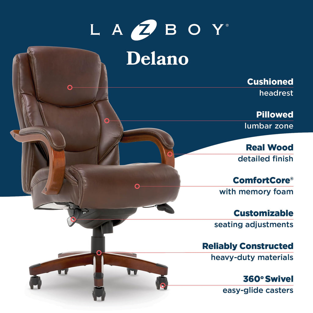 Big and Tall Leather Executive Office Chair A9985