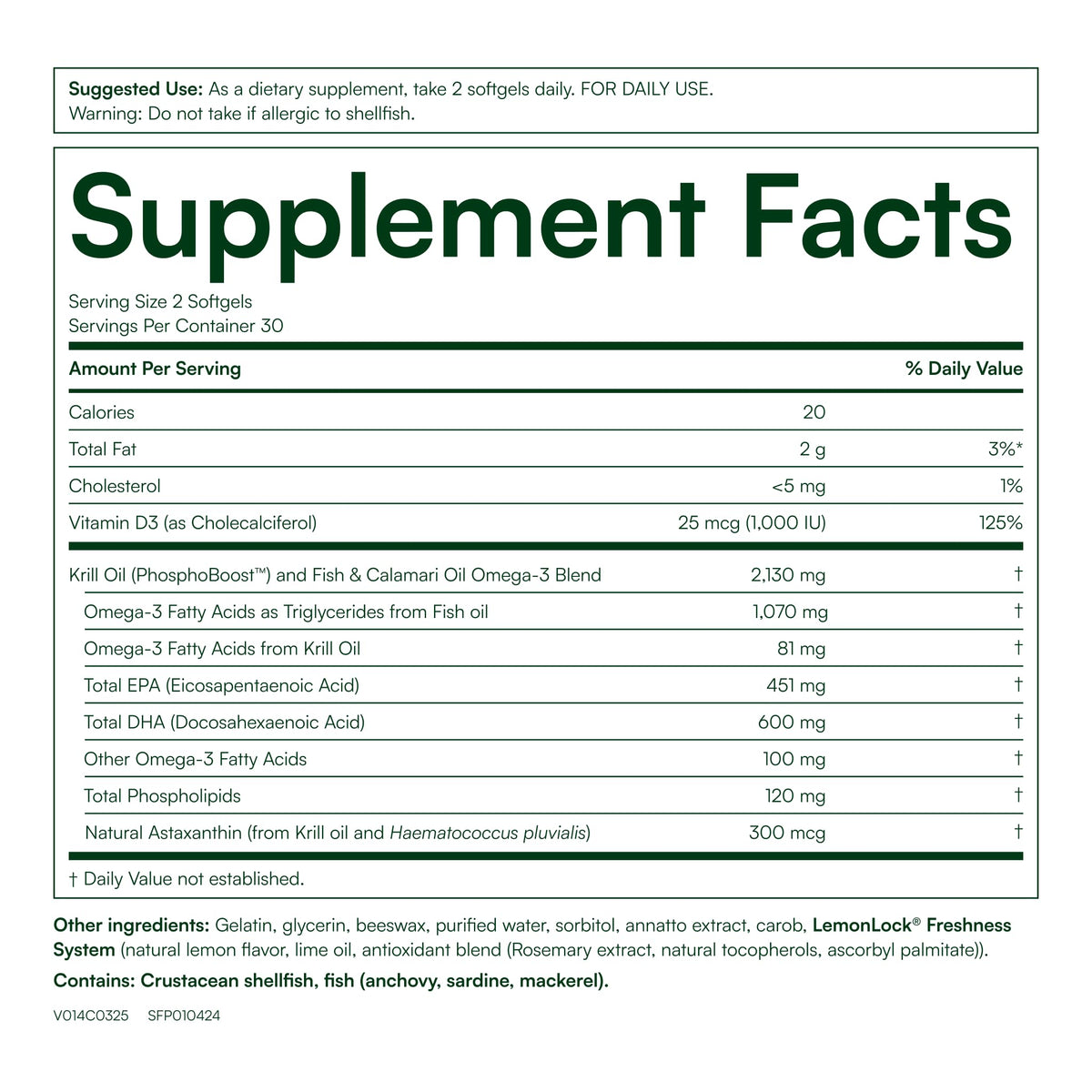 Krill Omega-3 60 Softgels E237710