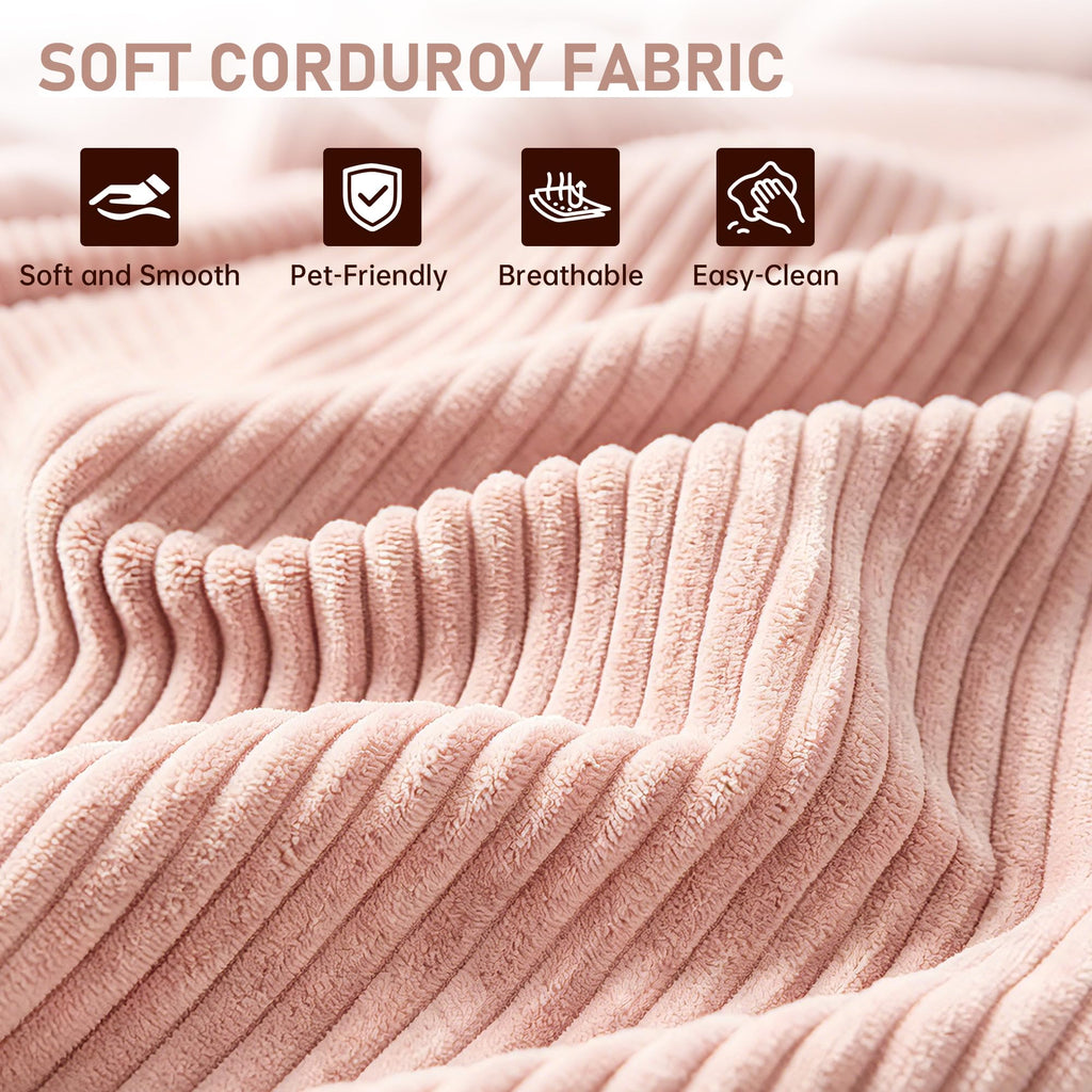 Pink 3-in-1 Convertible Folding Sofa Bed I770046