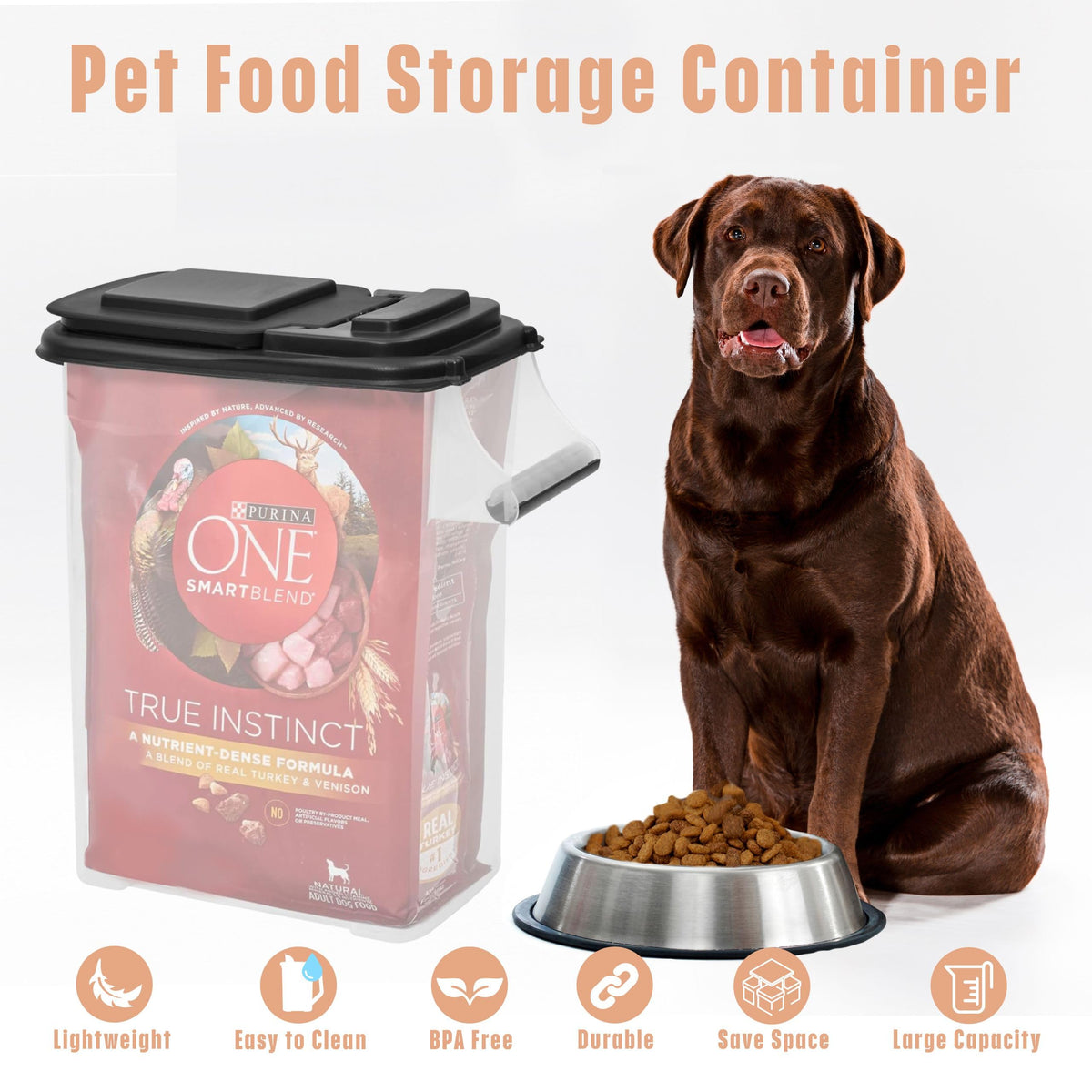 Pet Food Containers 16 Quart 2-pack A507716