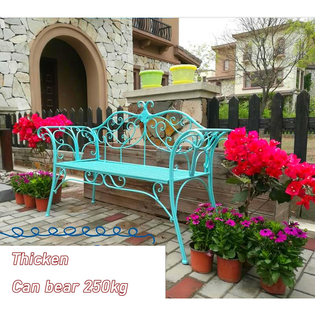 2-Seat Metal Outdoor Bench K316903