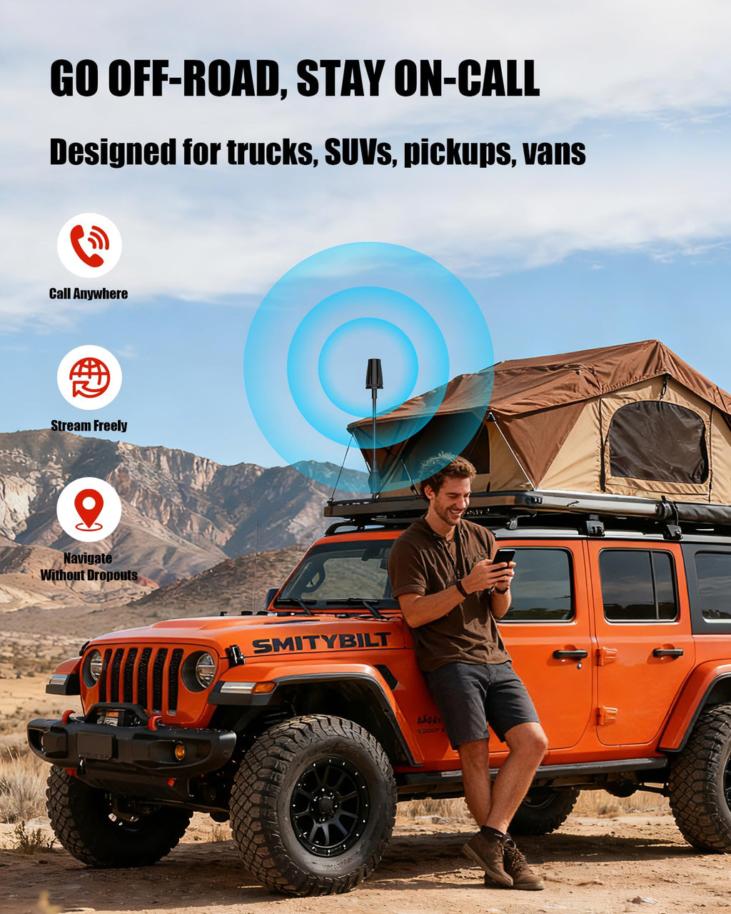 Cell Phone Signal Booster for Truck RV Vehicle D20662