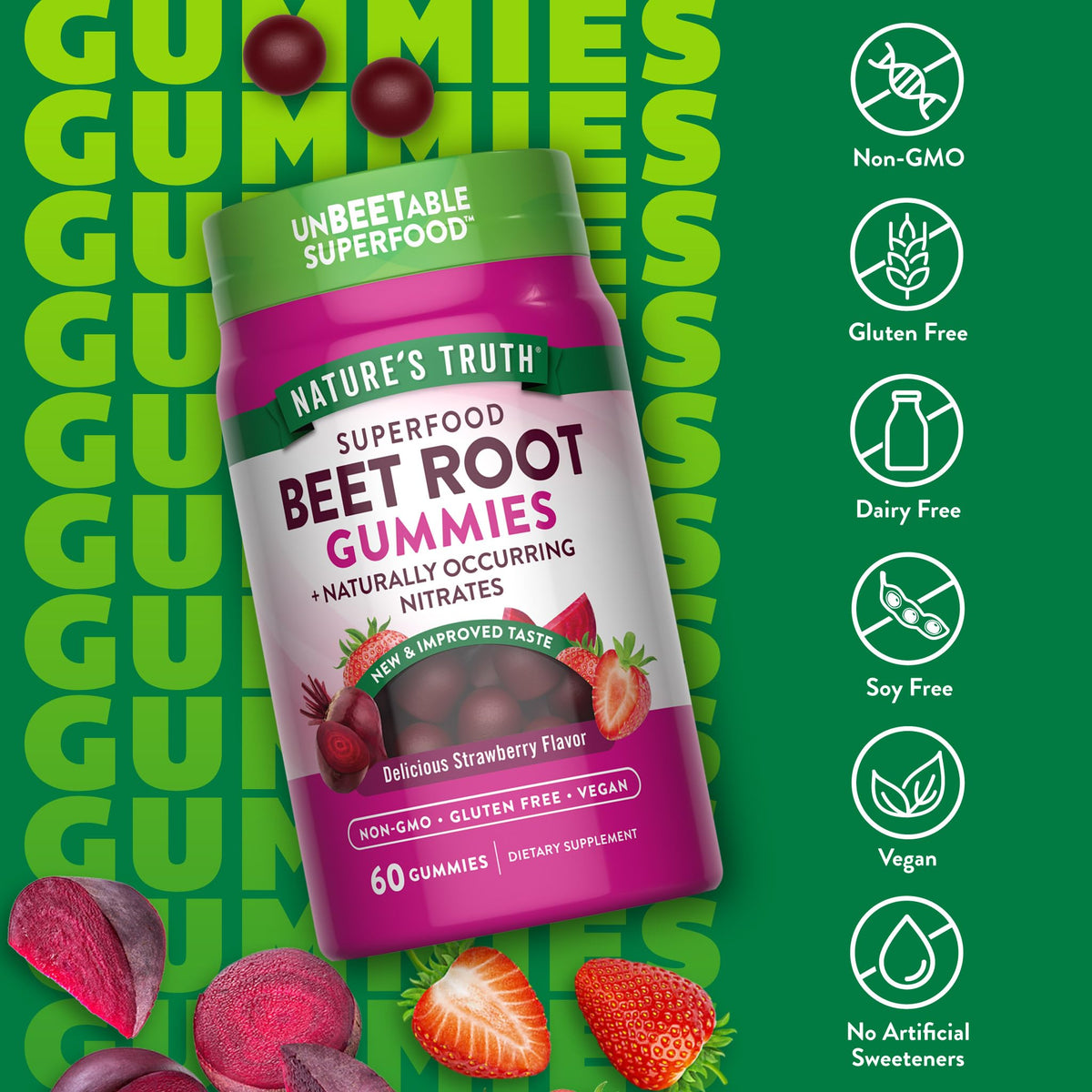 Beet Root Gummies 60 Count A49088
