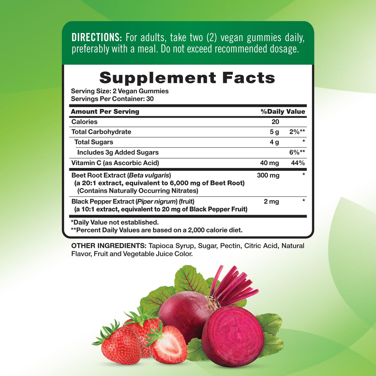 Beet Root Gummies 60 Count A49088