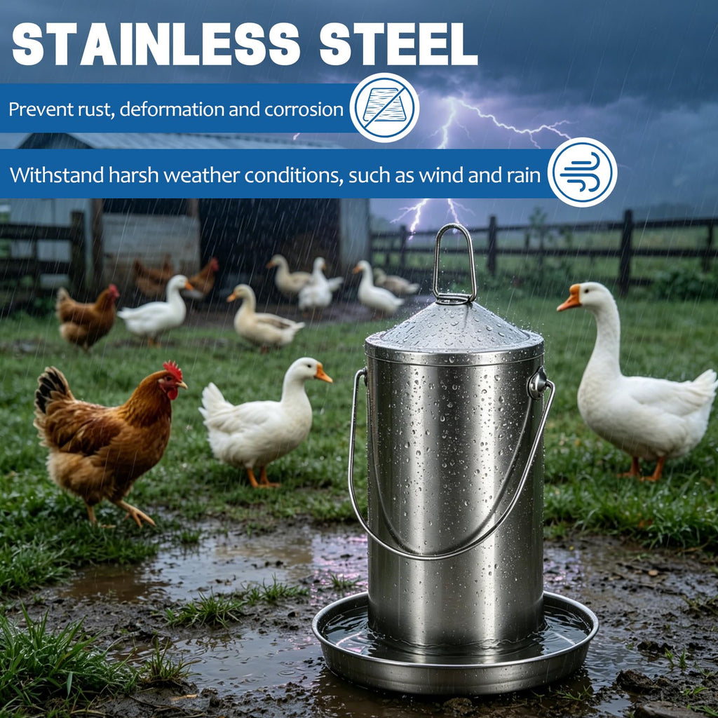 Stainless Steel Chicken Waterer N29615