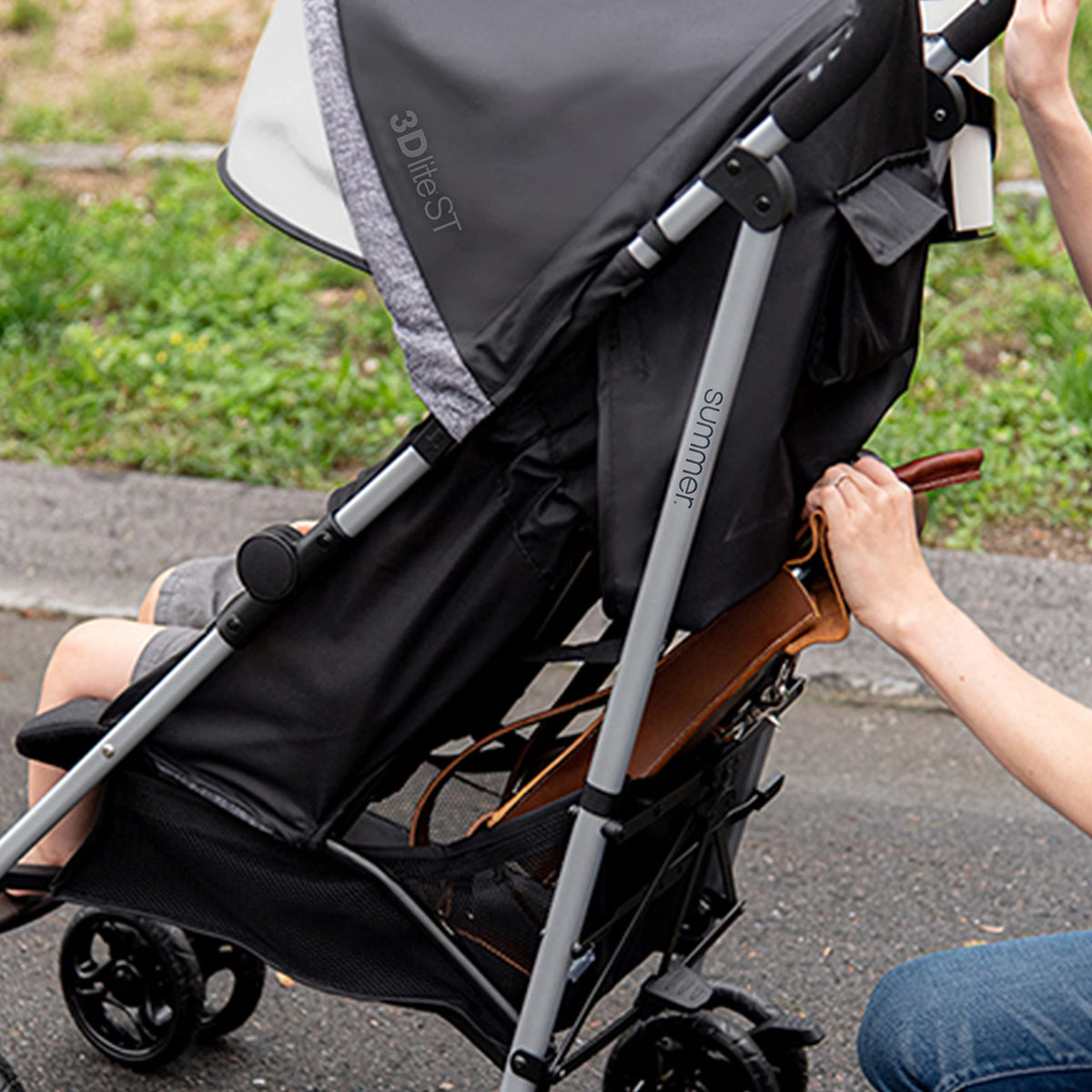 Black & Gray Lightweight Steel Frame Stroller G75376