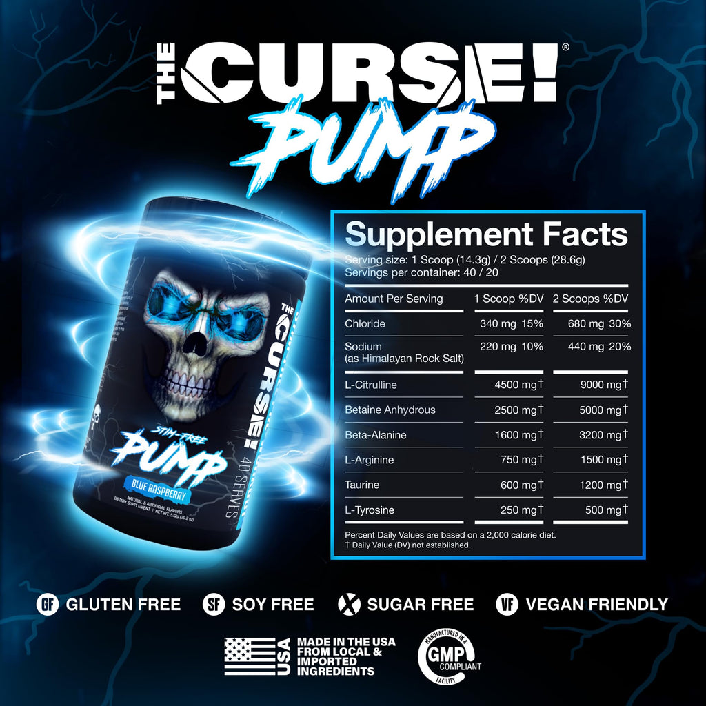 Stim-Free Pre Workout Powder Sour Candy 40 Servings P571749