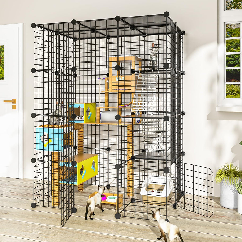 Large Detachable Metal Wire Cat Enclosure Y38526