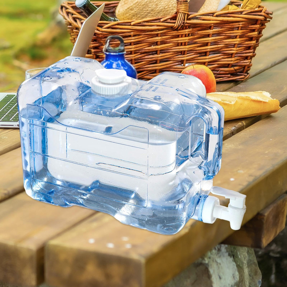 5.7L Portable Water Container with Lid and Handle B7563