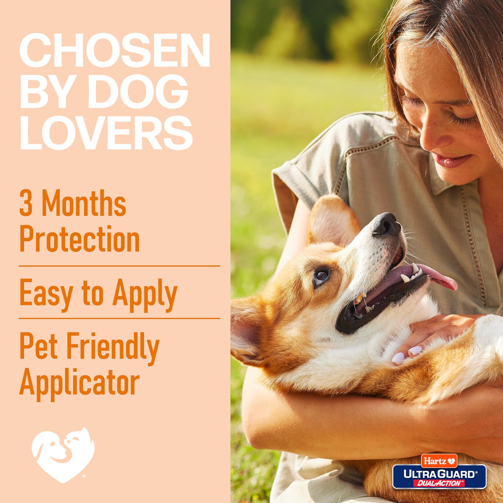 Flea & Tick Treatment for Dogs and Puppies 31-60lbs 3 Monthly Treatments G831303