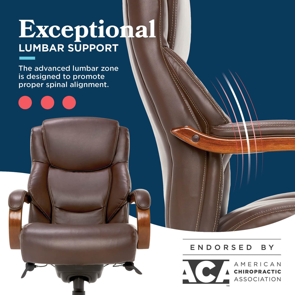 Big and Tall Leather Executive Office Chair A9985