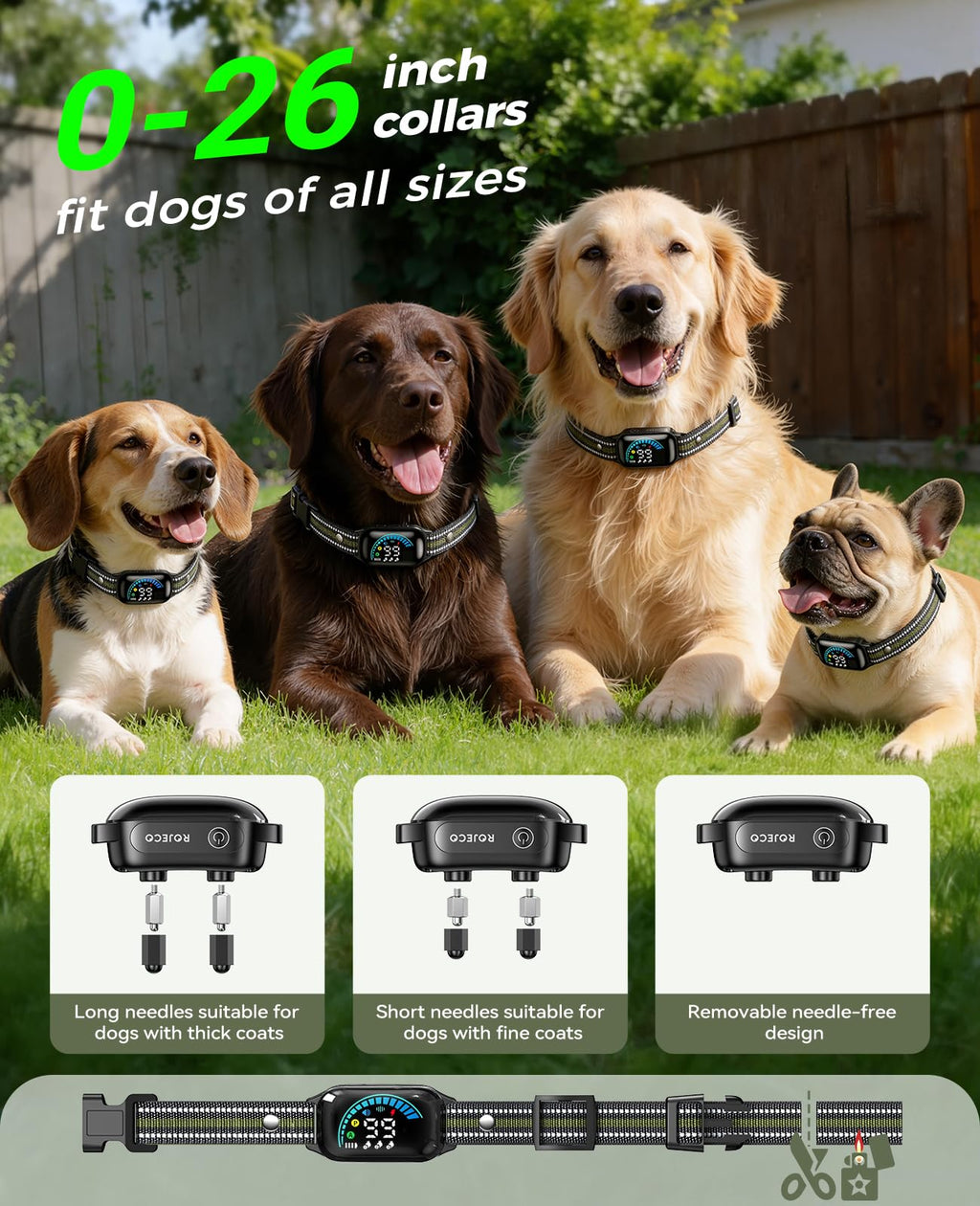2-in-1 Dog Shock Collar & Dog Bark Collar Y120772
