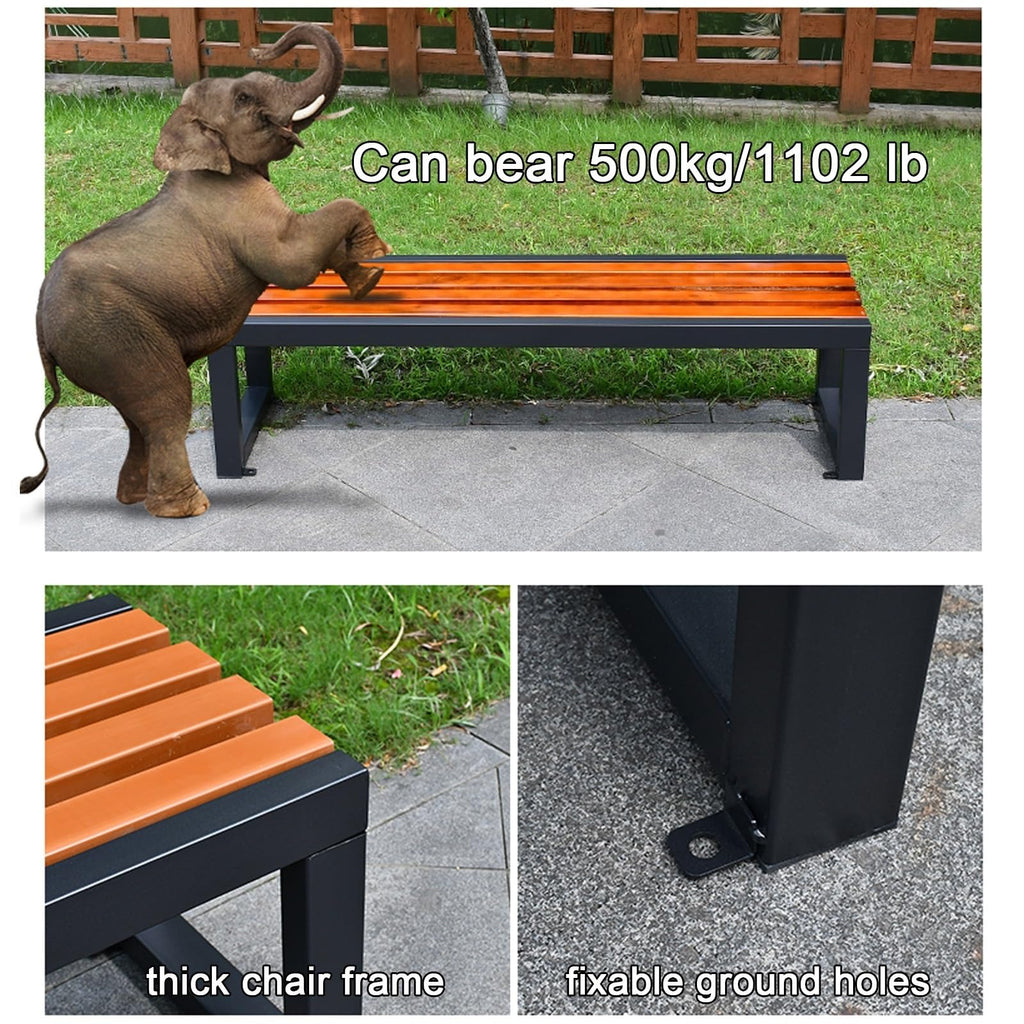 Outdoor Metal Park Bench H691000
