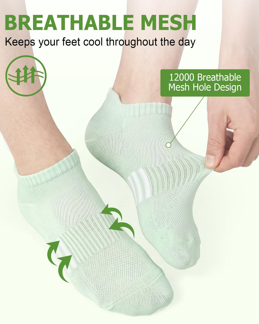 8 Pairs Bamboo Viscose Ankle Socks L1506
