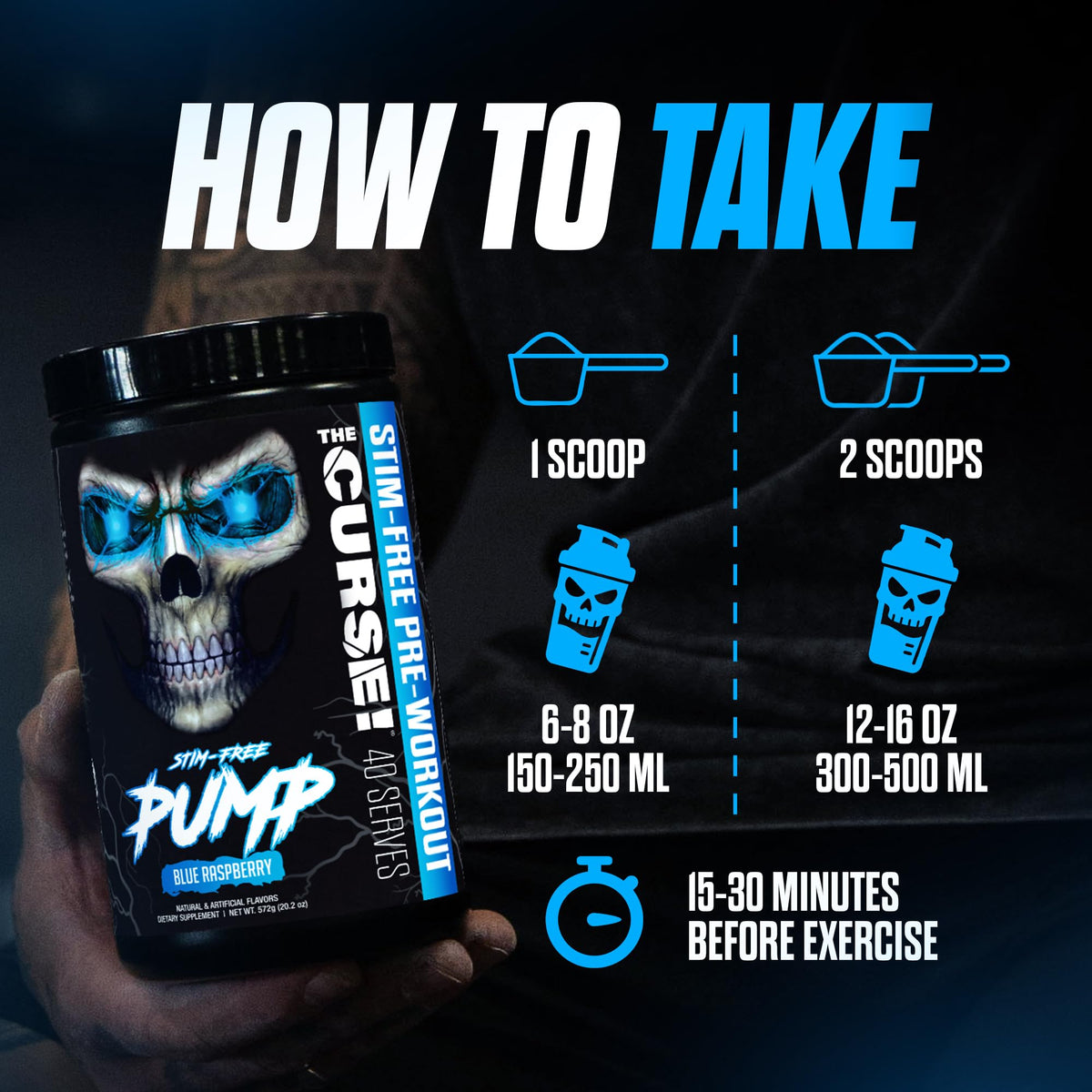 Stim-Free Pre Workout Powder Sour Candy 40 Servings P571749