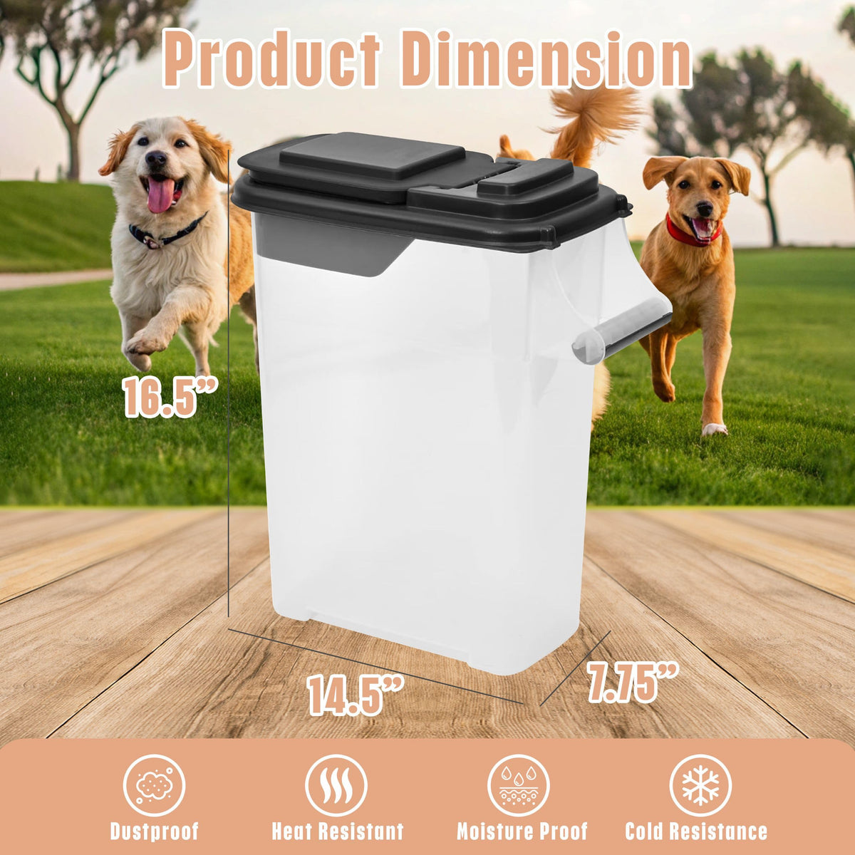 Pet Food Containers 16 Quart 2-pack A507716